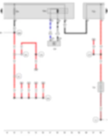Wiring Diagram  AUDI A5 2015 - Battery isolation igniter - Terminal 30 wiring junction 2
