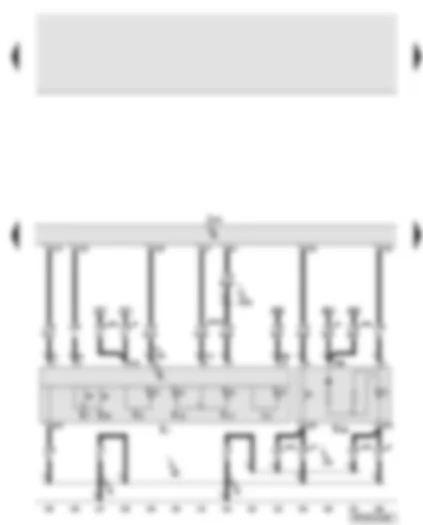 Wiring Diagram  AUDI A6 2006 - Onboard supply control unit - light switch - hazard warning lights button