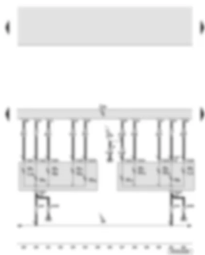 Wiring Diagram  AUDI A6 2006 - Convenience system central control unit - left and right tail light - lowline - not USA