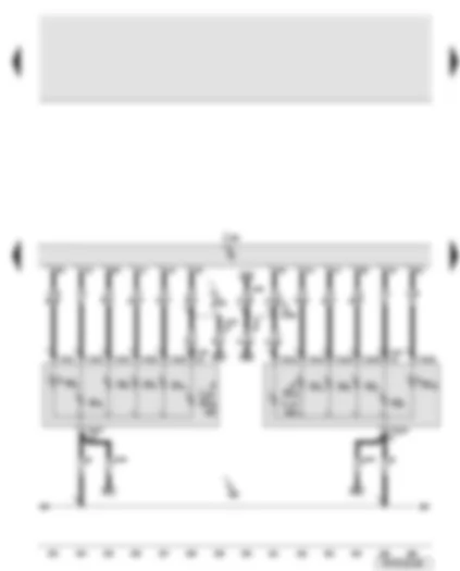 Wiring Diagram  AUDI A6 2006 - Convenience system central control unit - left and right tail light - highline - not USA