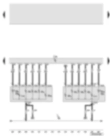 Wiring Diagram  AUDI A6 2006 - Convenience system central control unit - left and right tail light - highline - only USA