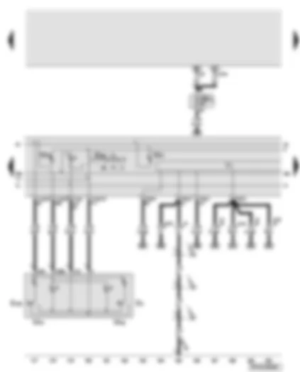 Wiring Diagram  AUDI A6 2006 - Interior light rear switch - rear left and right interior light - automatic anti-dazzle interior mirror
