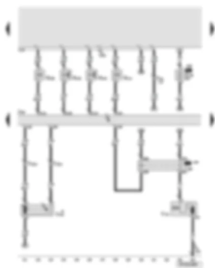 Wiring Diagram  AUDI A6 2005 - Engine control unit - secondary air pump relay - electrohydraulic engine mounting solenoid valves - variable intake manifold change-over valve - secondary air pump motor - fuel system diagnostic pump