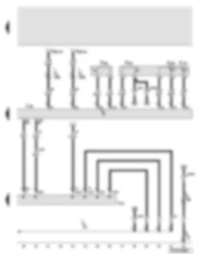 Wiring Diagram  AUDI A6 2005 - Trailer detector control unit - trailer socket - contact switch on hand wheel - contact switch on locking pin - trailer towing attachment warning lamps