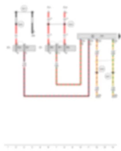 Wiring Diagram  AUDI A6 2011 - Parking aid control unit - Fuse carrier 1 - Fuse carrier 2