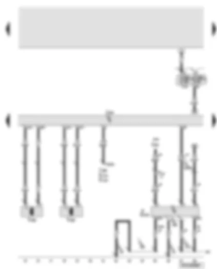Wiring Diagram  AUDI A6 2005 - Electric park and handbrake control unit - left and right parking brake motor - clutch position sender - electric park and handbrake warning lamp - electric parking brake and handbrake fault warning lamp