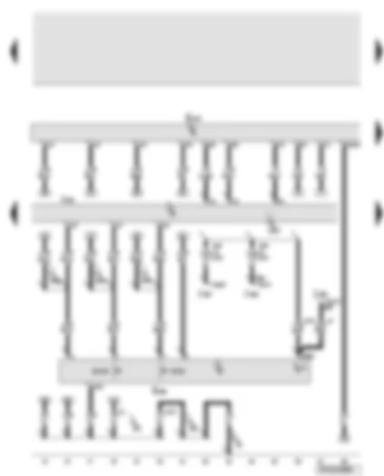 Wiring Diagram  AUDI A6 2005 - Entry and start authorisation control unit - entry and start authorisation switch - entry and start authorisation button