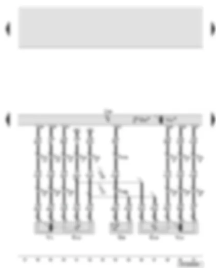 Wiring Diagram  AUDI A6 2005 - Climatronic control unit - air flow flap control motor - air recirculation flap control motor - fresh air intake duct temperature sensor