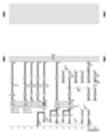 Wiring Diagram  AUDI A6 2005 - Climatronic control unit - coolant circulation pump - left and right heat regulation valve - rear roller blind switch
