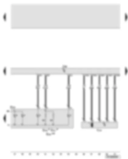 Wiring Diagram  AUDI A6 2005 - Driver door control unit - driver side window regulator motor - button for left and right childproof lock