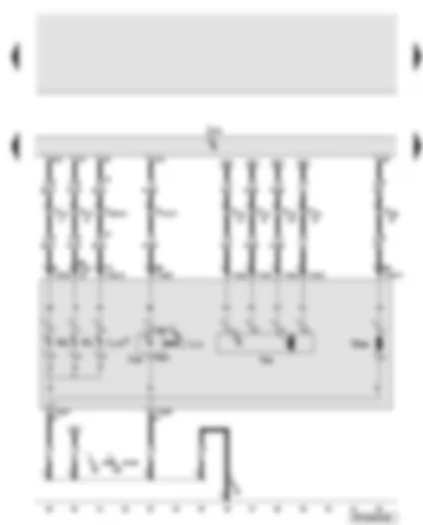 Wiring Diagram  AUDI A6 2007 - Onboard supply control unit - left gas discharge light control unit