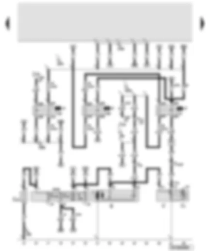 Wiring Diagram  AUDI A6 2005 - Starter - alternator - starter motor relay - starter motor relay 2 - terminal 15 voltage supply relay - suppression filter