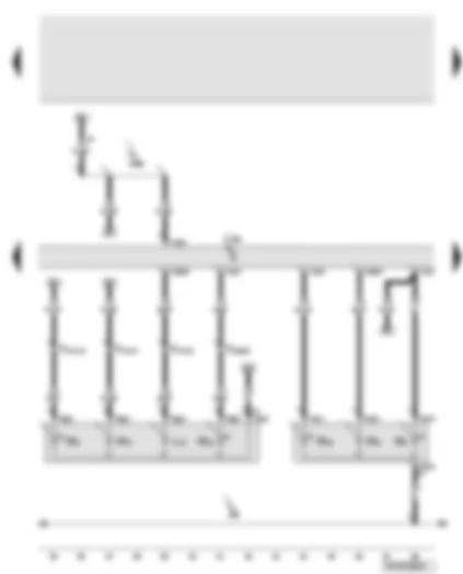 Wiring Diagram  AUDI A6 2006 - Convenience system central control unit - right tail light - Highline