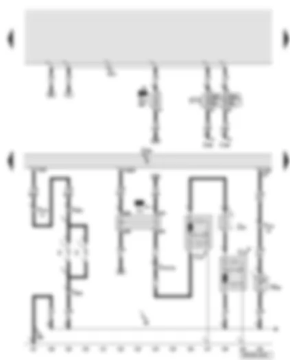 Wiring Diagram  AUDI A6 2006 - Convenience system central control unit - heated rear window relay - high-mounted brake light bulb - number plate light