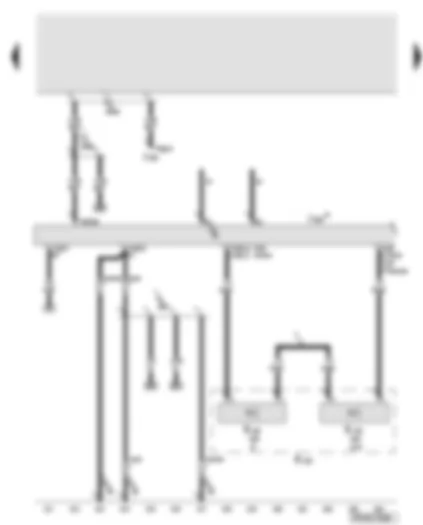 Wiring Diagram  AUDI A6 2006 - Digital sound package control unit - rear left and right mid-range and bass loudspeaker in D-pillar