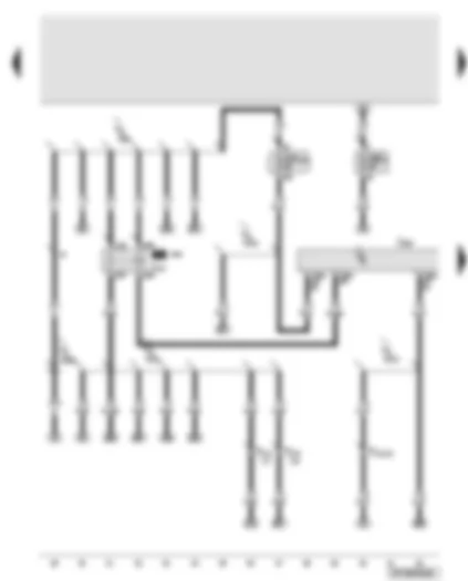 Wiring Diagram  AUDI A6 2006 - Engine control unit - Motronic current supply relay