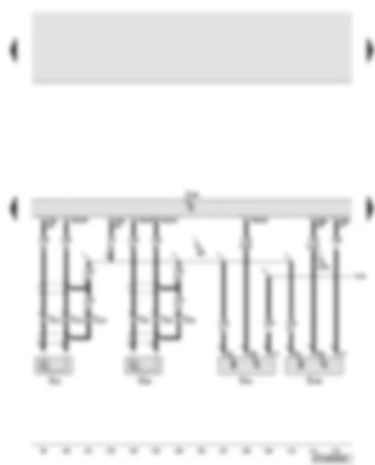Wiring Diagram  AUDI A6 2006 - Engine control unit - Hall sender - knock sensors