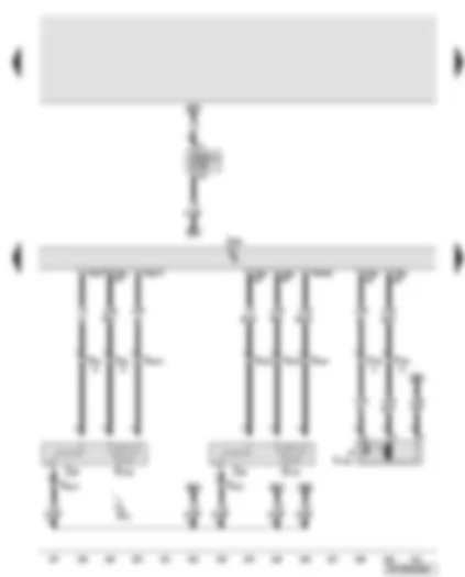 Wiring Diagram  AUDI A6 2006 - Engine control unit - lambda probe after catalytic converter - lambda probe heater after catalytic converter - fuel system diagnostic pump