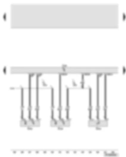 Wiring Diagram  AUDI A6 2006 - Engine control unit 2 - Hall sender - intake manifold flap potentiometer 2