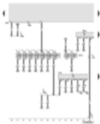 Wiring Diagram  AUDI A6 2008 - Entry and start authorisation switch - entry and start authorisation control unit - fuses
