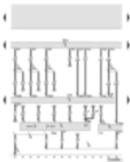 Wiring Diagram  AUDI A6 2008 - Entry and start authorisation switch - entry and start authorisation control unit - entry and start authorisation button