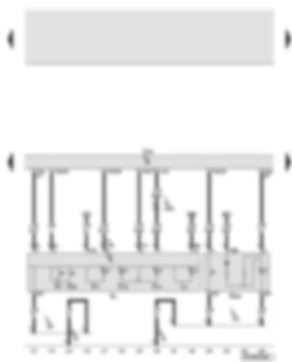 Wiring Diagram  AUDI A6 2008 - Onboard supply control unit - light switch - hazard warning lights button
