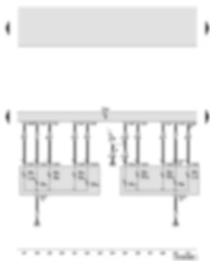 Wiring Diagram  AUDI A6 2008 - Convenience system central control unit - left tail light and right Lowline