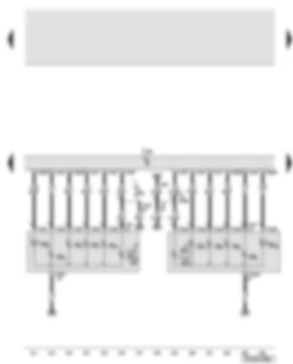 Wiring Diagram  AUDI A6 2008 - Convenience system central control unit - left tail light and right Highline