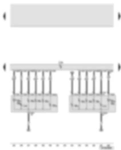 Wiring Diagram  AUDI A6 2008 - Convenience system central control unit - left tail light and right Highline USA
