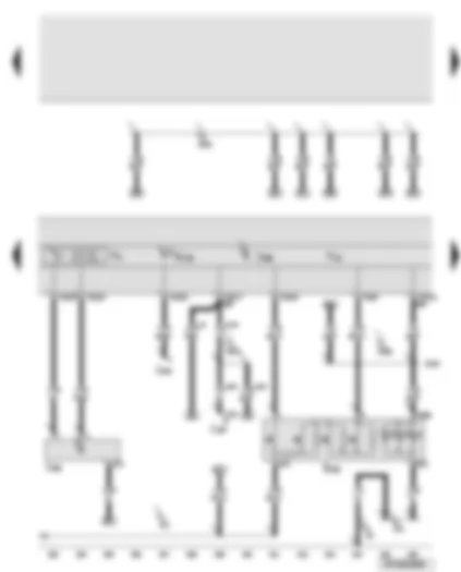 Wiring Diagram  AUDI A6 2008 - Control unit in dash panel insert - radio controlled clock - radio controlled clock receiver - handbrake warning lamp
