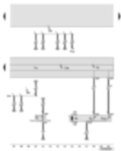 Wiring Diagram  AUDI A6 2008 - Control unit in dash panel insert - fuel gauge - fuel gauge sender 2 - ashtray illumination bulb - cup holder illumination bulb