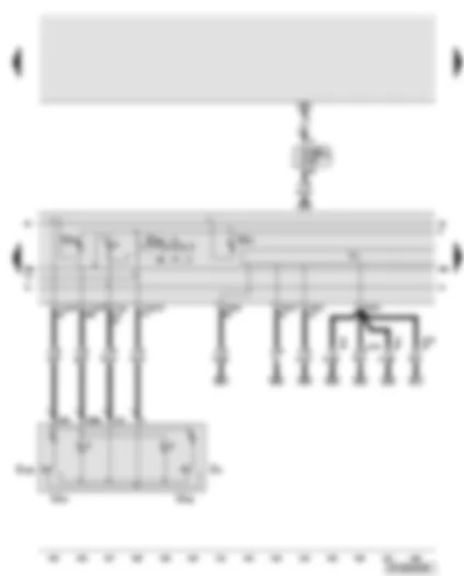 Wiring Diagram  AUDI A6 2008 - Interior light rear switch - rear left and right interior light - automatic anti-dazzle interior mirror