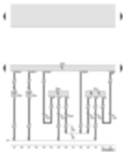 Wiring Diagram  AUDI A6 2007 - Engine control unit - coolant temperature sender - intake air temperature sender - fuel pressure sender - Hall sender