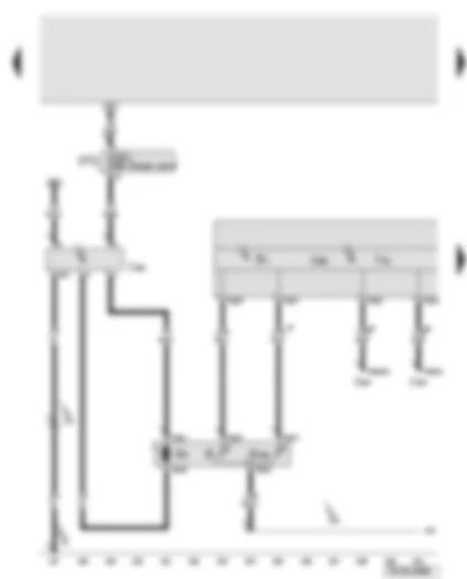 Wiring Diagram  AUDI A6 2007 - Control unit in dash panel insert - fuel gauge sender 2 - fuel pump control unit - fuel gauge sender - fuel gauge - fuel system pressurisation pump