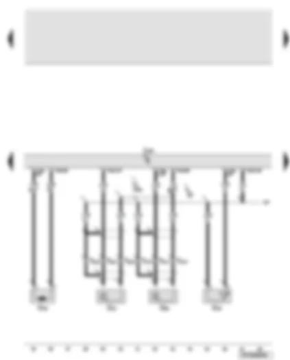 Wiring Diagram  AUDI A6 2007 - Engine control unit - engine speed sender - coolant temperature sender - knock sensors