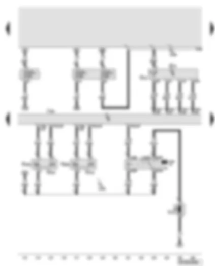 Wiring Diagram  AUDI A6 2007 - Engine control unit - inlet camshaft control valve - continued coolant circulation relay - continued coolant circulation pump - air mass meter - intake air temperature sender