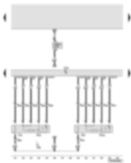 Wiring Diagram  AUDI A6 2007 - Engine control unit - lambda probe - lambda probe 2