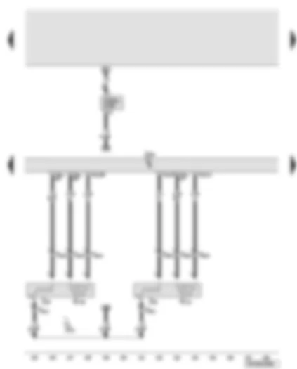 Wiring Diagram  AUDI A6 2007 - Engine control unit - lambda probes after catalytic converter