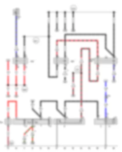 Wiring Diagram  AUDI A6 2008 - Starter - Alternator - Suppression filter - Starter motor relay - Terminal 15 voltage supply relay - Starter motor relay 2