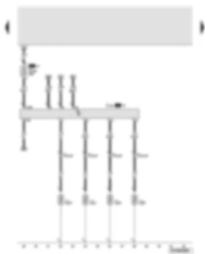 Wiring Diagram  AUDI A6 2008 - Automatic glow period control unit - glow plugs fuse - glow plugs