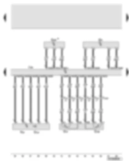 Wiring Diagram  AUDI A6 2008 - Engine control unit - charge air pressure sender - accelerator position sender - exhaust gas pressure sensor 1 - exhaust gas recirculation valve