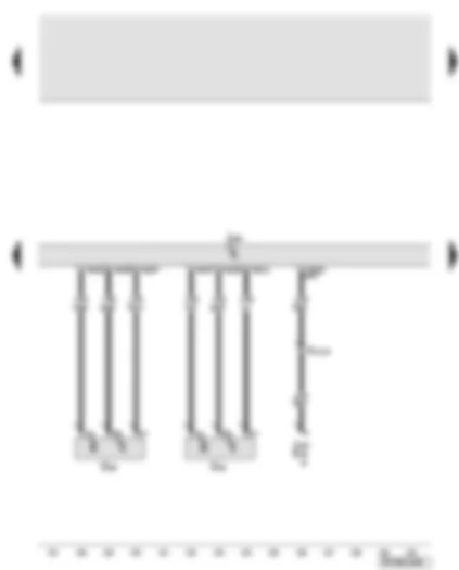 Wiring Diagram  AUDI A6 2008 - Engine control unit - engine speed sender - Hall sender