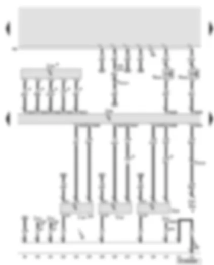 Wiring Diagram  AUDI A6 2008 - Engine control unit - intake manifold flap motor - intake manifold flap 2 motor - turbocharger 1 control unit - left electrohydraulic engine mounting solenoid valve