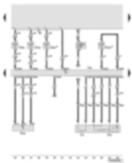 Wiring Diagram  AUDI A6 2008 - Engine control unit - exhaust gas temperature sender 1 - lambda probe - exhaust gas pressure sensor 1 - temperature sender before particulate filter