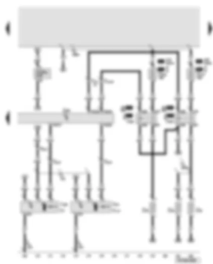 Wiring Diagram  AUDI A6 2008 - Engine control unit - low heat output relay - high heat output relay - radiator fan - auxiliary heating heater element - fuses