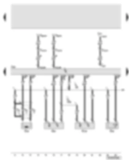 Wiring Diagram  AUDI A6 2007 - Engine control unit - engine speed sender - Hall sender - Hall sender 2 - coolant temperature sender