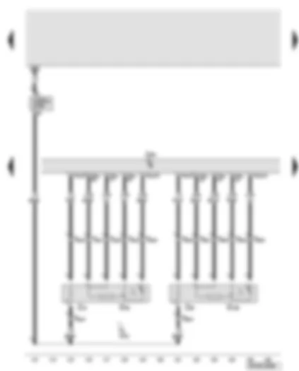 Wiring Diagram  AUDI A6 2007 - Engine control unit - lambda probe - lambda probe 2