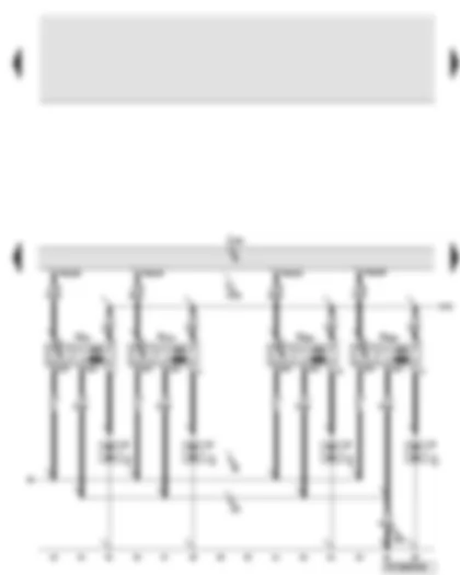 Wiring Diagram  AUDI A6 2007 - Engine control unit - ignition coil 1 up to 4 with output stage