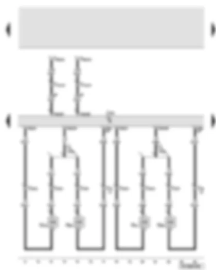 Wiring Diagram  AUDI A6 2007 - Engine control unit - injector for cylinders 1 - 2 - 6 - 8