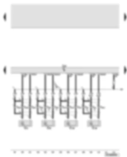 Wiring Diagram  AUDI A6 2007 - Engine control unit - knock sensors